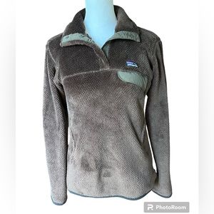Patagonia Re-Tool Snap-T Brown Fleece Pullover Size XS
